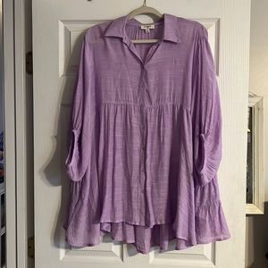 Umgee lavender babydoll top M, L, XL, 2X